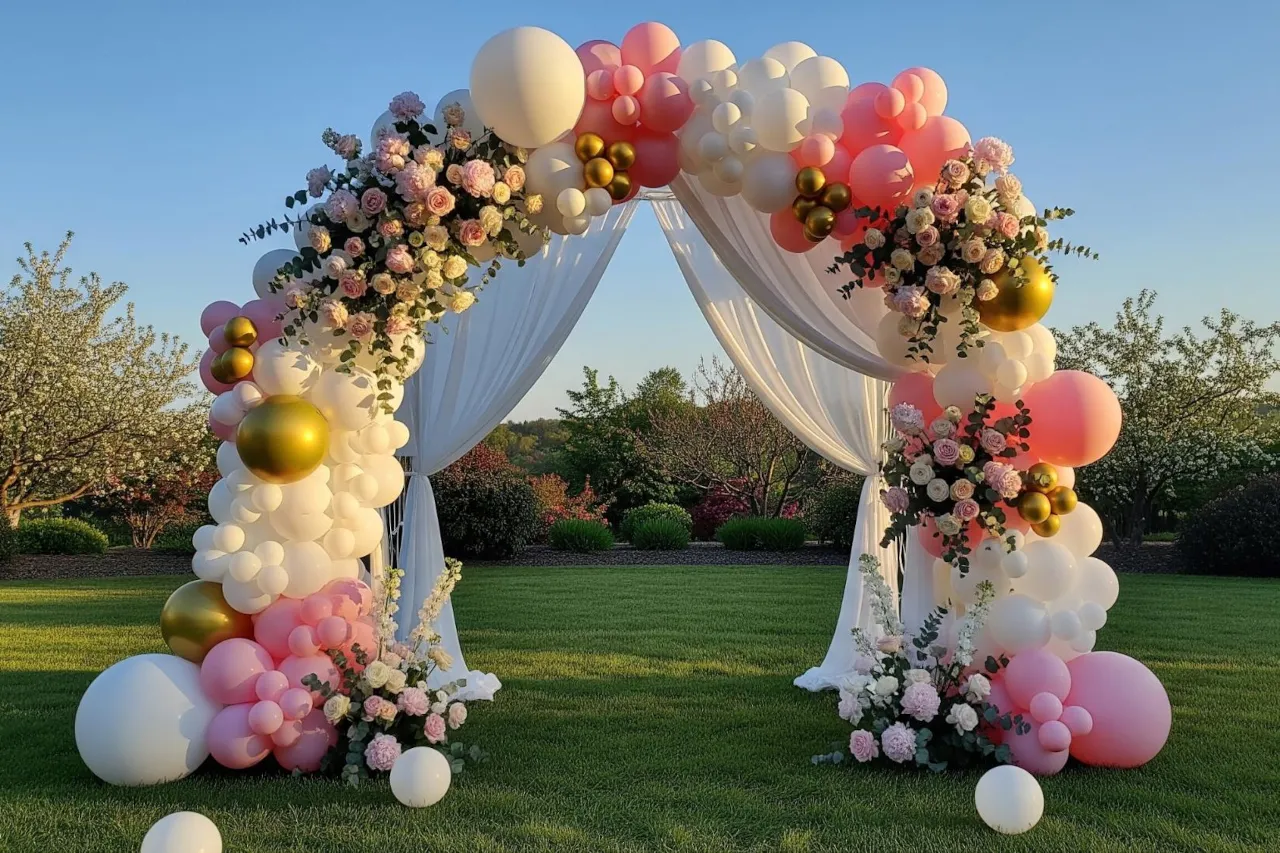 Desain Gapura Event untuk Pernikahan Outdoor: Elegan & Tahan Cuaca