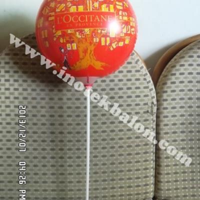 Balon Promosi Bentuk Koin Logo Loccitane