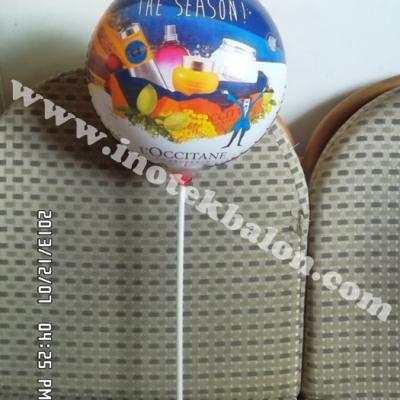 Balon Promosi Bentuk Koin Logo Loccitane