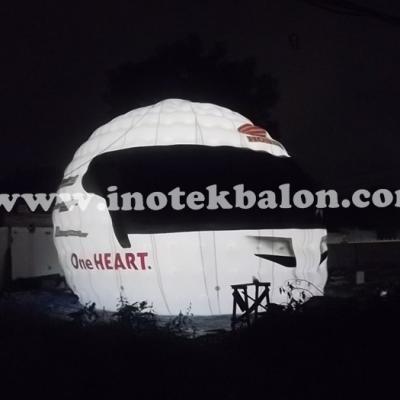Balon Dome Karakter Helm Logo Honda One Heart