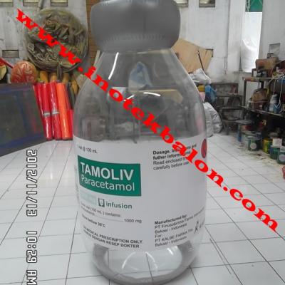Balon Promosi Botol Obat Tamoliv