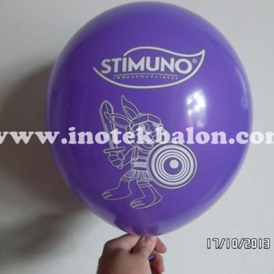 Balon Sablon 1 Warna Stimuno