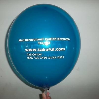 Balon Biru Print Sablon Logo