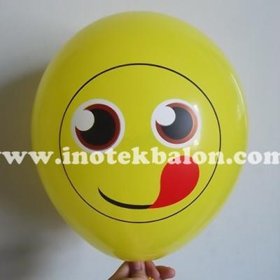 Balon Smile Senyum kuning