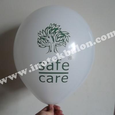 Balon Safe Care Cetak 1 Warna 2 Sisi