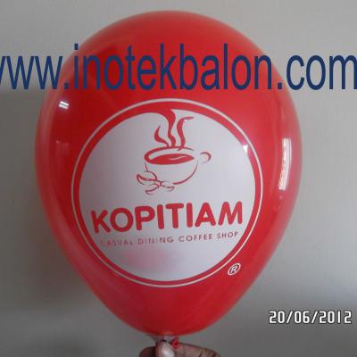 Balon Sablon 1 warna Kopitiam