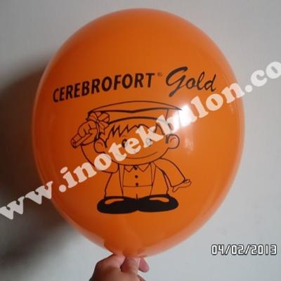 Balon Print Logo Cerebrofort Gold