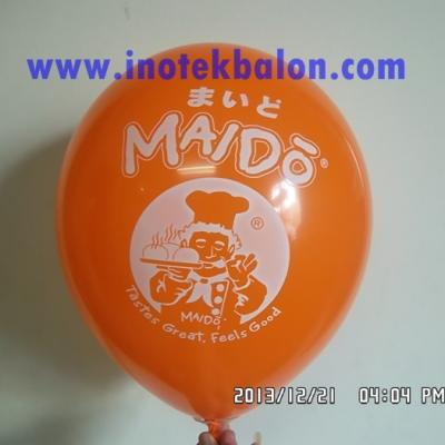 Balon Print Sablon Logo Maido