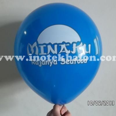 Balon Sablon Logo Minaku