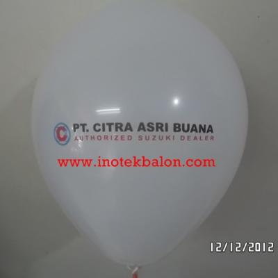 Balon Sablon Logo Pt Citra Asri Buana