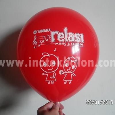 Balon Sablon Logo Relasi Musik