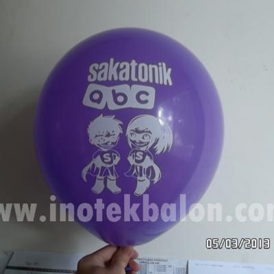 Balon Sablon Logo Sakatonik Abc 