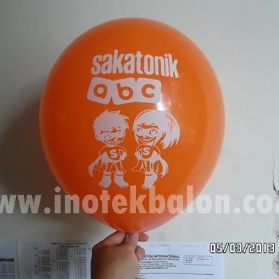 Balon Sablon Logo Sakatonik Abc