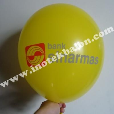 Balon Sablon Logo Sinarmas Sablon 2 Warna 2 Muka
