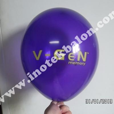 Balon Print Sablon Logo V Gen