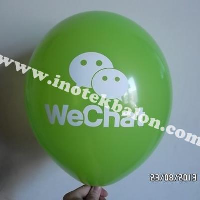 Balon Print Sablon Logo Wechat
