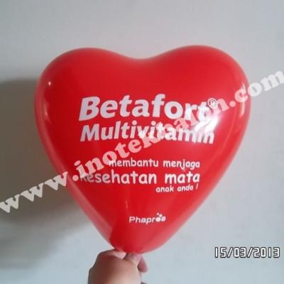Balon Print Love Betafort Multivitamin